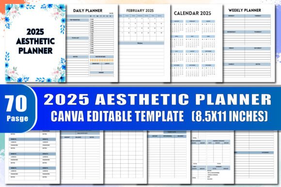 2025 Aesthetic Planner: Your Thoughtfully Designed, Print-Ready Tool for Intentional Living