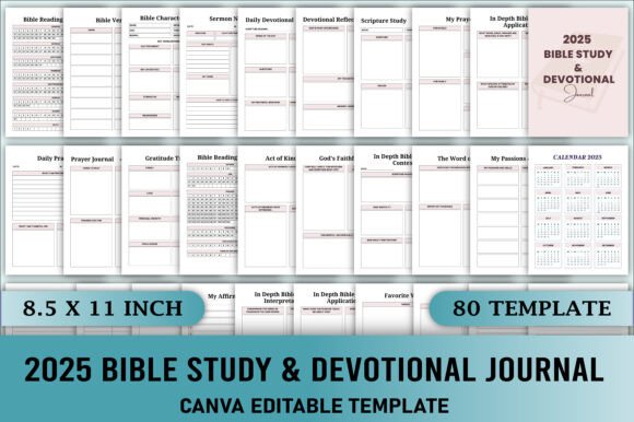 2025 Bible Study Devotional Journal: A Flexible, Print-Ready Resource for Intentional Spiritual Growth
