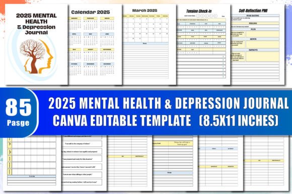 2025 Mental Health Depression Journal: A Thoughtful, Print-Ready Tool for Real Progress