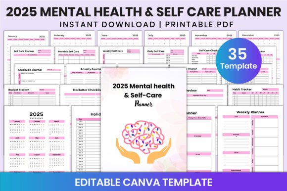 2025 Mental Health Self-Care Planner