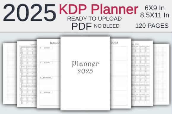 2025 Planner Week to View KDP Interior