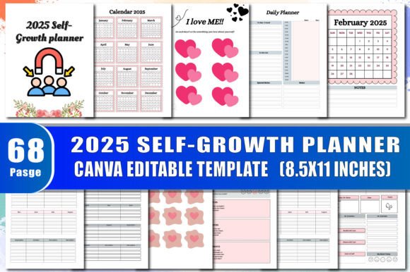 2025 Self-Growth Planner: Your Flexible, Print-Ready Companion for Intentional Living