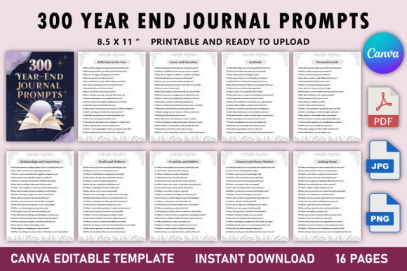 300 Year End Journal Prompts