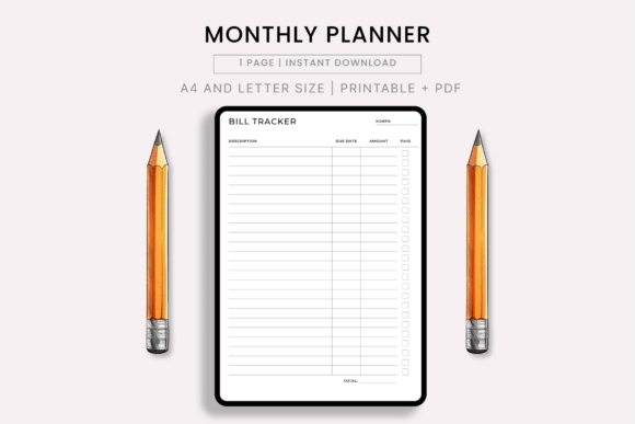 Digital Monthly Bill Tracker