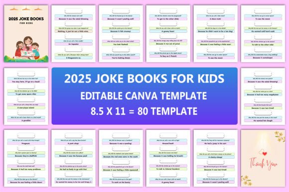 Editable 2025 Joke Books for Kids KDP