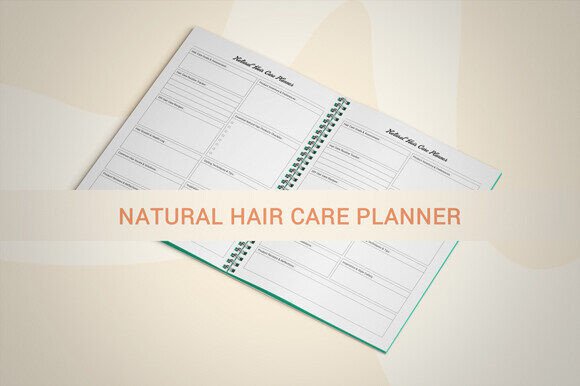 Natural Hair Care Planner: Your All-in-One Digital & Printable Solution for Healthy Hair Journeys