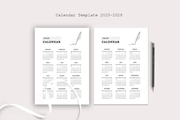 Printable Calendar Templates 2025–28