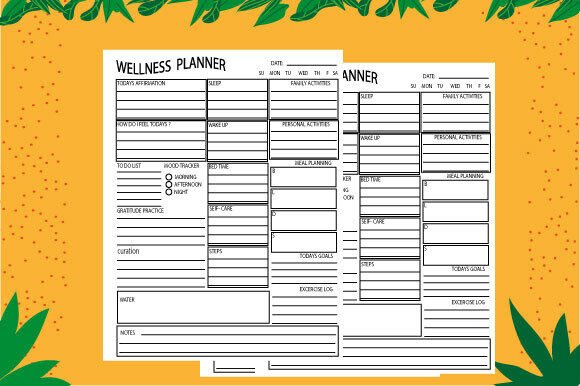 Wellness Planner Amazon for KDP